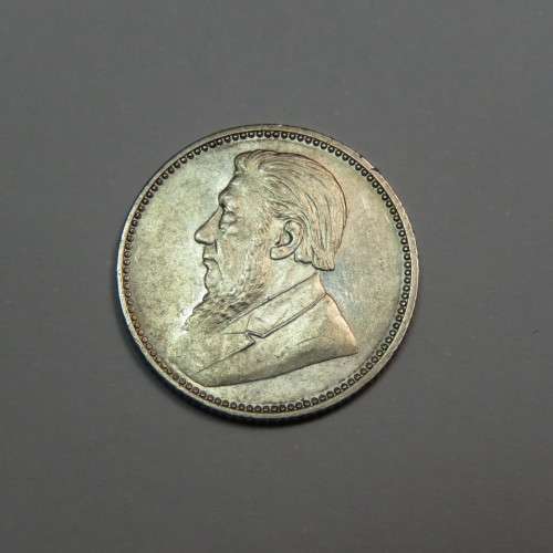 1897 ZAR Kruger 6d sixpence UNC with bag marks