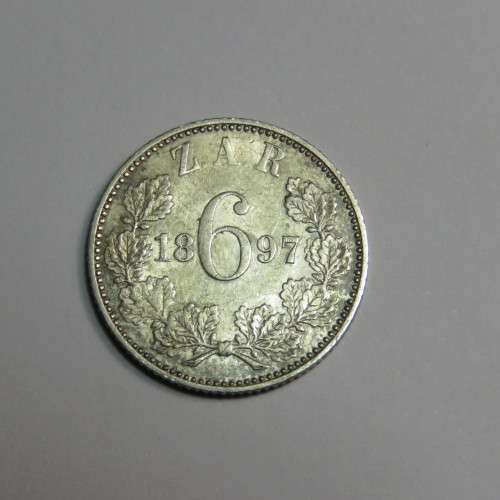 1897 ZAR Kruger 6d sixpence AU