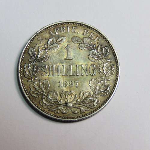 1897 ZAR Kruger shilling AU