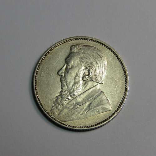 1897 ZAR Kruger shilling AU - only slightest of wear