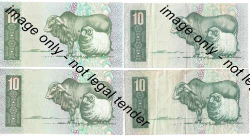 Lot of R10 notes - 5 different issues