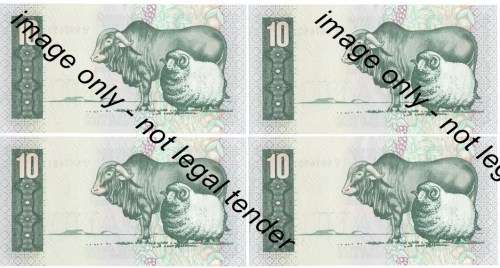 TW de Jongh 4th Issue - Lot of 20 consecutive number R10 notes C3/6 - UNCIRCULATED