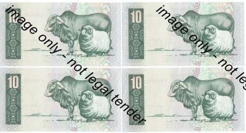 TW de Jongh 4th Issue - Lot of 20 consecutive number R10 notes C3/6 - UNCIRCULATED