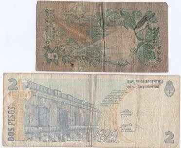 Lot of 10 world banknotes
