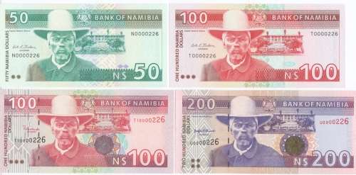 Set of Namibia uncirculated notes no 226.