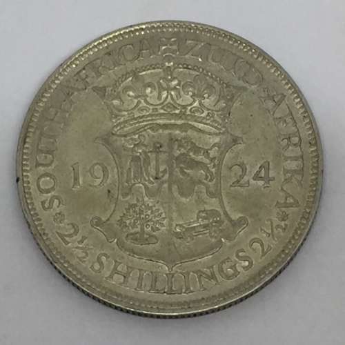 1924 SA Union half crown EF