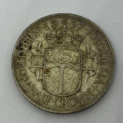 Southern Rhodesia 1937 half crown XF+