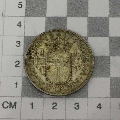 Southern Rhodesia 1937 half crown XF+