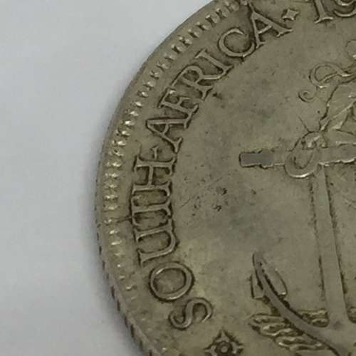 1942 SA Union Error Shilling with 4 cracked die marks