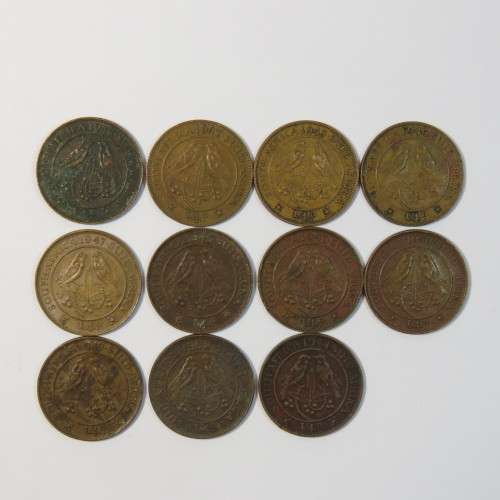 Set George 6 farthings dated 1942 to 1952 - Total of 11 farthings