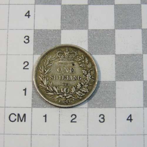 1846 Great Britain shilling - VF+