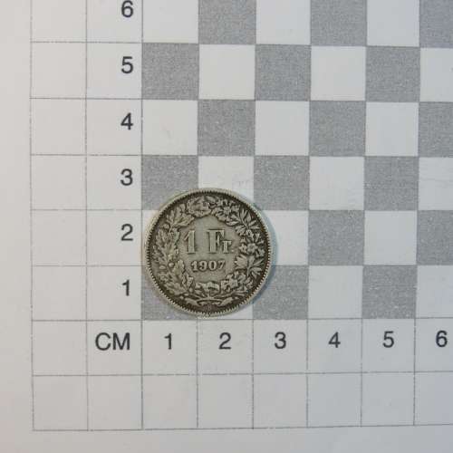 1907 Switzerland 1 Franc - VF+