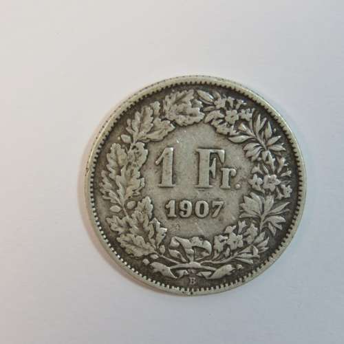 1907 Switzerland 1 Franc - VF+