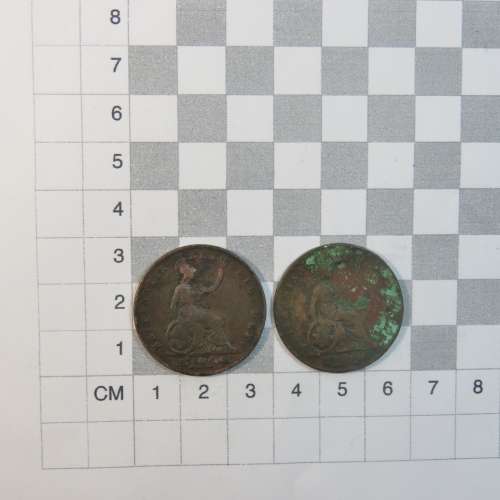 1826 Great Britain half penny - Lot of 2
