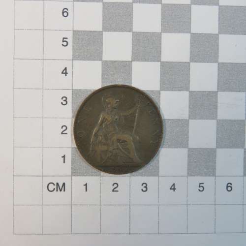 1902 Great Britain penny - VF