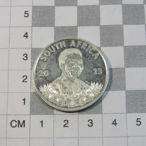 2013 Mandela silver protea R1 - Life of a legend