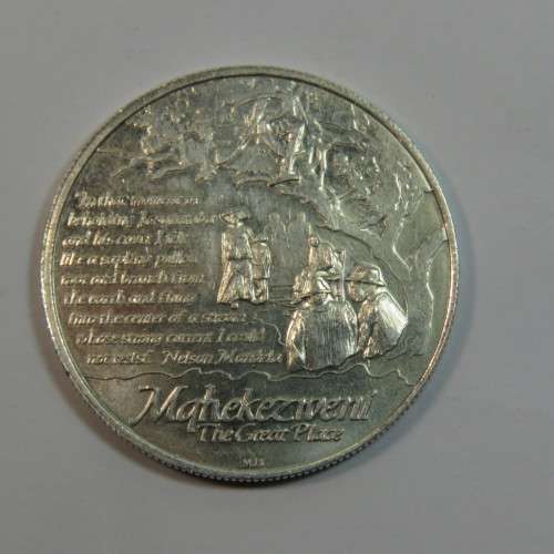 2013 Mandela silver protea R1 - Life of a legend