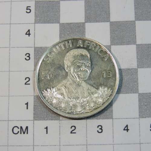 2013 Mandela silver protea R1 - Life of a legend