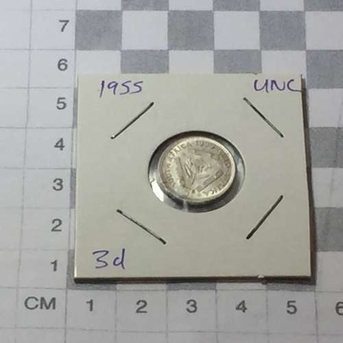 South Africa 1955 UNC 3d - excellent coin