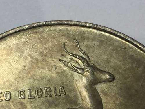 RSA 1966 AU One rand - TAG ear variety