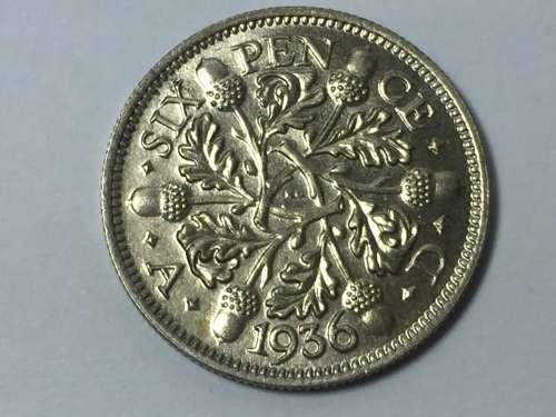 Great Britain 1936 sixpence UNC