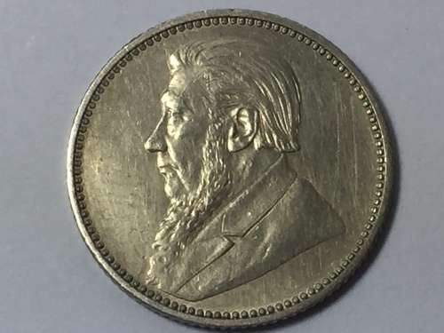 1897 ZAR Kruger 6d XF+ - missing leaves variety