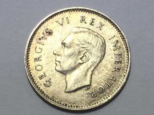 South Africa 1946 threepence AU