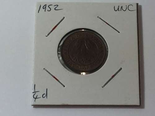 South Africa 1952 farthing UNC - excellent coin