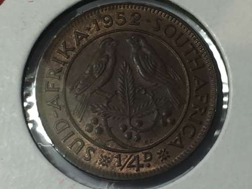 South Africa 1952 farthing UNC - excellent coin