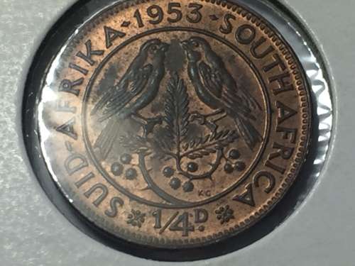 South Africa 1953 farthing UNC - excellent