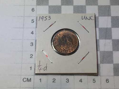 South Africa 1953 farthing UNC - excellent