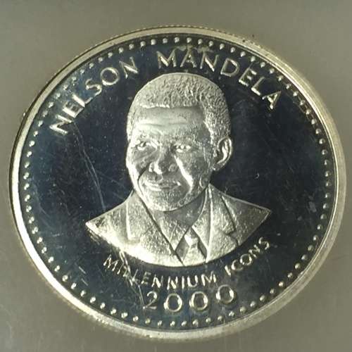 2000 Somalia Nelson Mandela 250 Shillings graded ( PL 63 Cameo ) Proof like 63 by SACGS