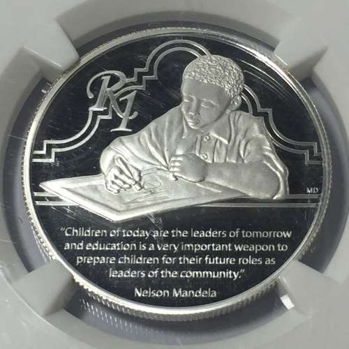 2014 Nelson Mandela Life of a legend graded PF 69 Ultra Cameo by NGC