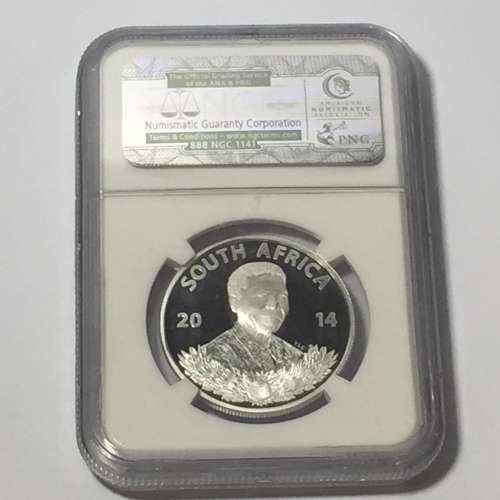 2014 Nelson Mandela Life of a legend graded PF 69 Ultra Cameo by NGC
