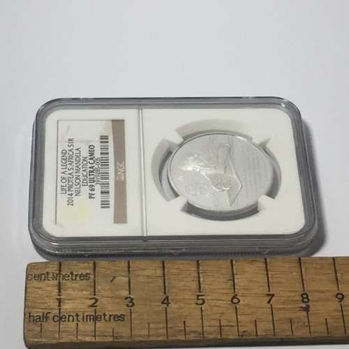 2014 Nelson Mandela Life of a legend graded PF 69 Ultra Cameo by NGC