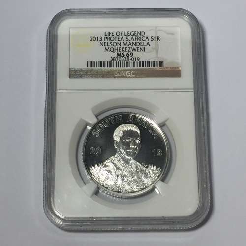 2013 Nelson Mandela Life of a legend graded MS 69 by NGC