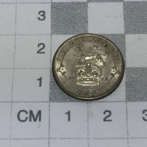 Great Britain 1926 sixpence AU+
