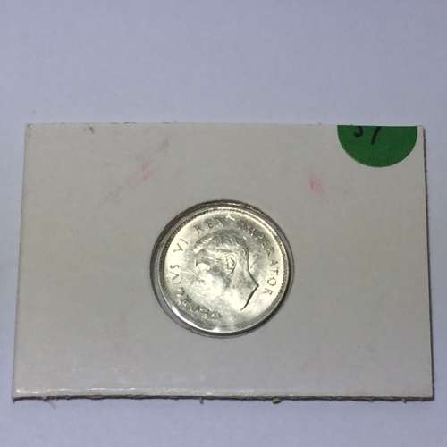 South Africa 1937 UNC threepence - full luster
