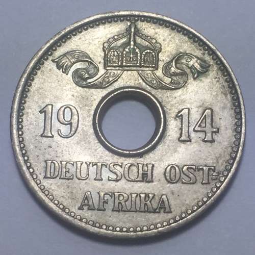 German East Africa 1914 UNC 5 Heller