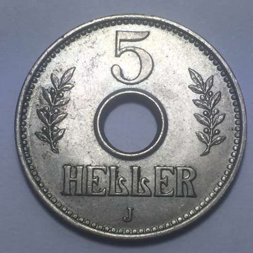 German East Africa 1914 UNC 5 Heller