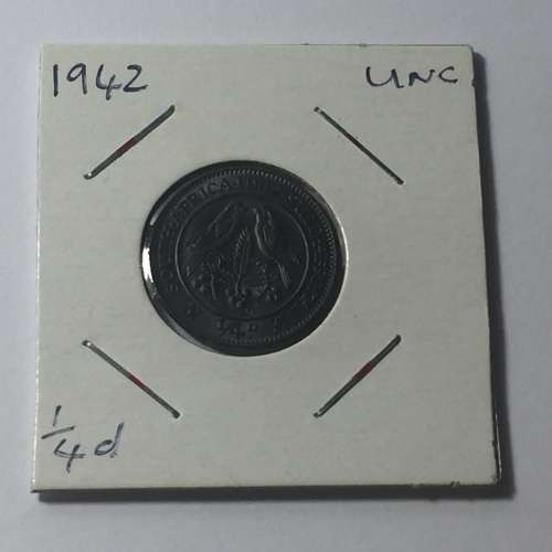 South Africa 1942 Farthing UNC - Top Coin !