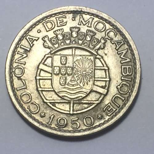 1950 Mozambique 50 centavos AU - full luster