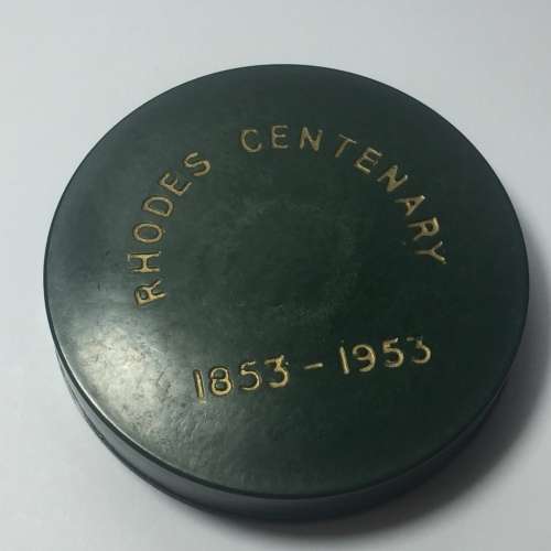 Southern Rhodesia Rhodes centenary 1953 silver crown in screw cap holder UNC ( not proof )