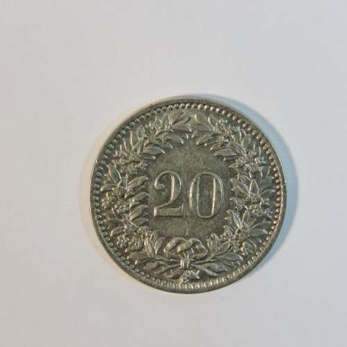 1926 Switzerland 20 Rappen - UNC