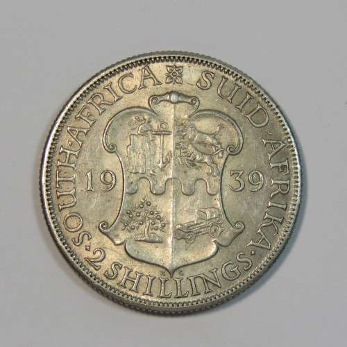 1939 South Africa two shillings - EF