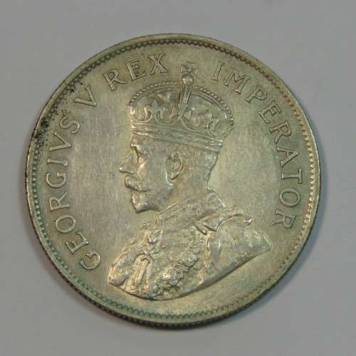 1936 South Africa half crown - EF+ (9 Diamonds instead of 8)