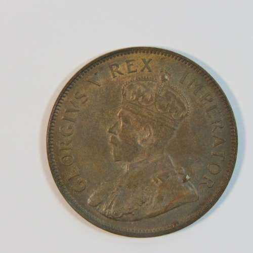 1936 South Africa penny - UNC