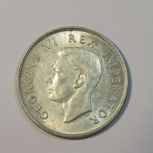 1945 South Africa two shilling - AU