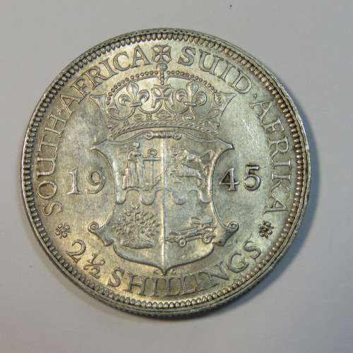 1945 South Africa half crown - EF+