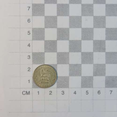 1917 Great Britain sixpence - AU with sharp rim